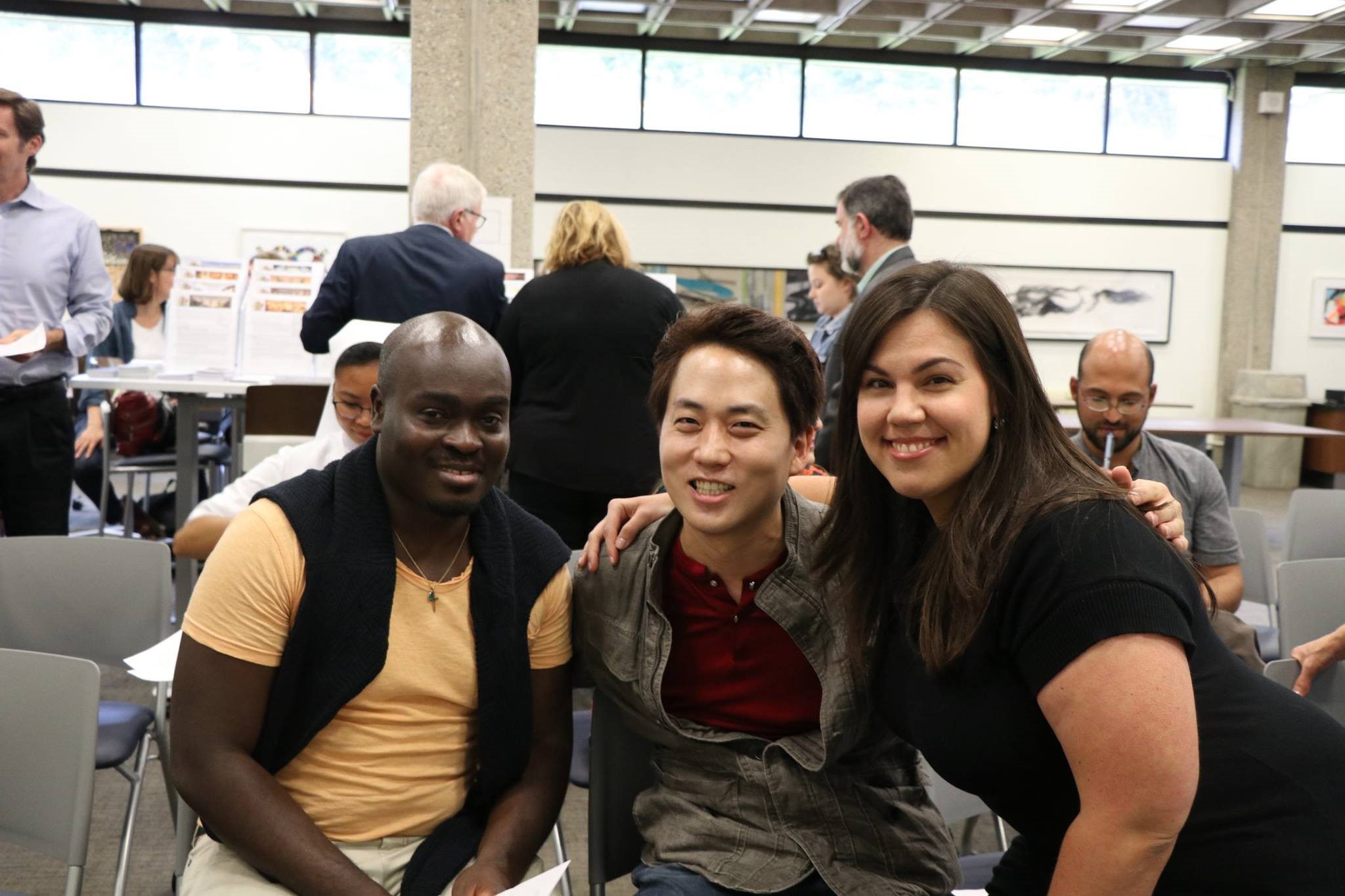 Students posing